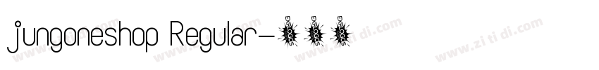 jungoneshop Regular字体转换